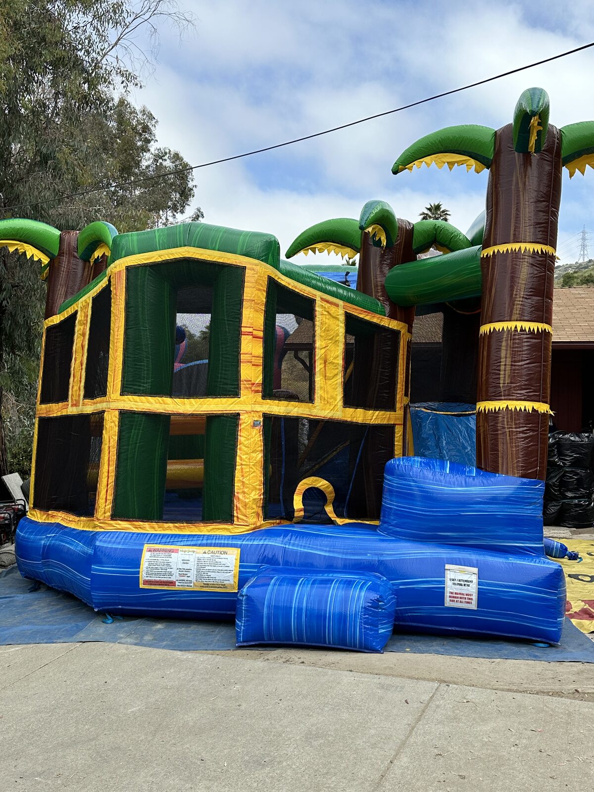 5n1 tropical breeze combo bounce house rental in San Diego