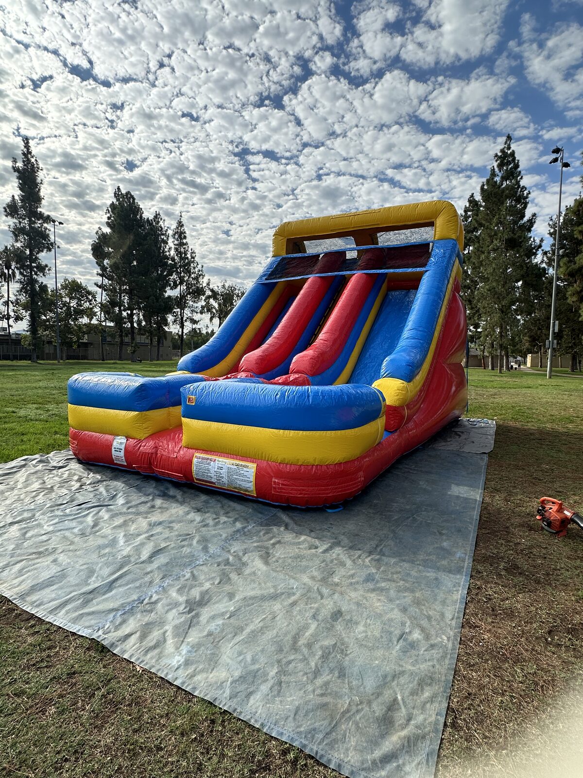 18ft Dual Lane Dry Slide
